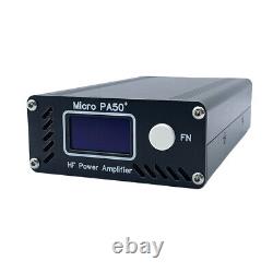 Micro PA50 PLUS SW HF Power Amplifier 50W 3.5MHz-28.5MHz 1.3-Inch OLED Screen Micro PA50 PLUS SW HF Power Amplifier 50W 3.5MHz-28.5MHz 1.3-Inch OLED Screen