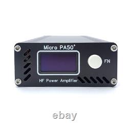 Micro PA50 PLUS SW HF Power Amplifier 50W 3.5MHz-28.5MHz 1.3-Inch OLED Screen