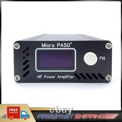 Micro PA50 PLUS Shortwave HF Power Amplifier 1.3-Inch OLED Screen for Radio