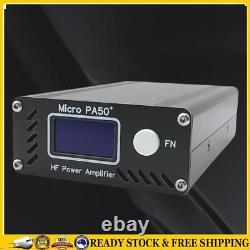 Micro PA50 PLUS Shortwave HF Power Amplifier 3.5MHz-28.5MHz 1.3-Inch OLED Screen