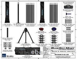 Military BlueSky AL1 Mast Antenna Ham Radio Cell Wifi Portable Tower 15M 46.5ft