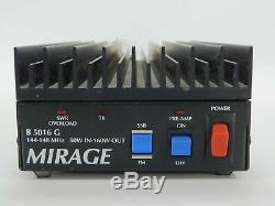Mirage B5016G 144-148MHz SSB FM 50W-in 160W-out with Preamp (works well) SN 19358