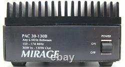 Mirage VHF 150-174 MHz 130 Watt Mobile Radio 12V Commercial Linear RF Amplifier