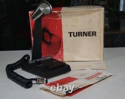 NOS Turner Super Sidekick Amplified Base Station Mic TESTED 4-Pin Box & Papers