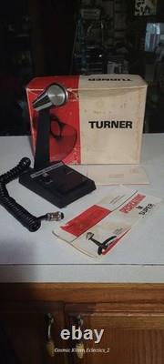NOS Turner Super Sidekick Amplified Base Station Mic TESTED 4-Pin Box & Papers