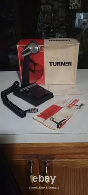 NOS Turner Super Sidekick Amplified Base Station Mic TESTED 4-Pin Box & Papers