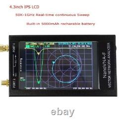 NanoVNA-F 1.5GHZ VNA HF VHF UHF Vector Network Antenna Analyzer + 4.3 LCD + Case