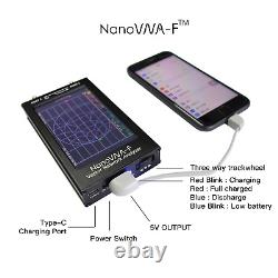 NanoVNA-F 1.5GHZ VNA HF VHF UHF Vector Network Antenna Analyzer + 4.3 LCD + Case