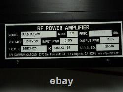 New TPL VHF 136 172 Mhz Mobile Power Amplifier 100 Watt Out PA3-1AE -RC