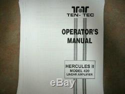 Nice Ten-Tec 420 Hercules II HF Ham Radio Linear Amplifier Solid-State /Mobile