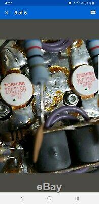 Original Dave made 2x8 Mobile Amplifier Genuine Toshiba 2879 transistors NICE