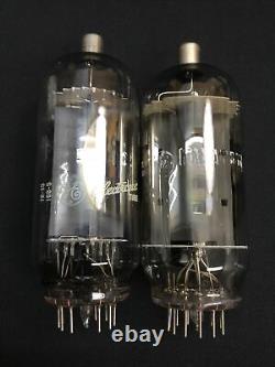 PAIR GE 8950 Gray Plate PENTODE AMPLIFIER Ham Radio VACUUM TUBES Tested T. 2215-D