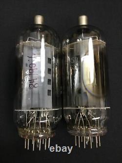 PAIR GE 8950 Gray Plate PENTODE AMPLIFIER Ham Radio VACUUM TUBES Tested T. 2215-D