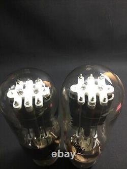 PAIR GE GL 242C Transmitting RADIO HAM Vacuum Tubes HICKOK TESTED Y. 7869