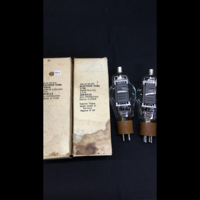 Pair Nos Rca Jan 811a Ham Radio Amplifier Vacuum Tubes Vintage Tested S. 9804