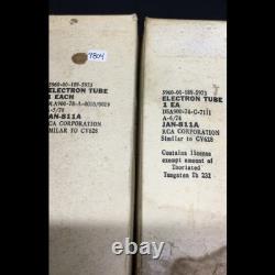 PAIR NOS RCA JAN 811A Ham Radio Amplifier VACUUM TUBES Vintage TESTED S. 9804