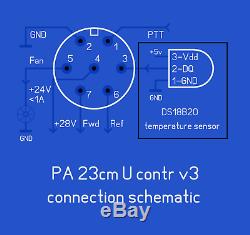 PA 23cm 1296 MHz 150 Watt pallet N-female
