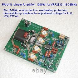 PA Unit 900-1300W Linear Amplifier 4x SD2933, SD2943, VRF2933, MRF150