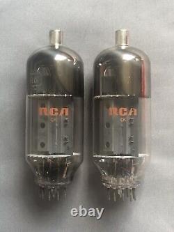 Pair RCA 6LQ6 6JE6C Tubes Ham Radio Transmitter Amplifier Final Matched 1969