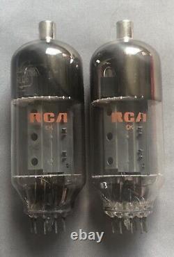 Pair RCA 6LQ6 6JE6C Tubes Ham Radio Transmitter Amplifier Final Matched 1969