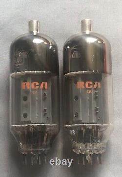 Pair RCA 6LQ6 6JE6C Tubes Ham Radio Transmitter Amplifier Final Matched 1969