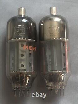 Pair RCA 6LQ6 6JE6C Tubes Ham Radio Transmitter Amplifier Final Matched 1969