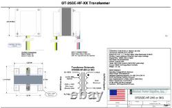 Pair of OT25SE-HF-3K5-UL (HiFi) SE Output Xfmr 20VA 3K5x4/8Ohm 90mADC