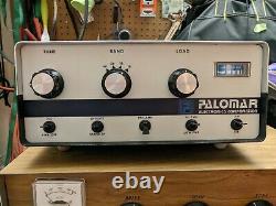 Palomar 300a Linear Amplifier Vintage CB, Ham Radio White Face Chrome Top