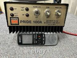 Pride 100A Mobile Bi linear amplifier Old School Amp Very Good Condition LOOK