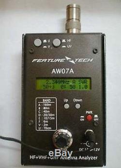 Pro Radio shortwave radio AW07A SWR HF/VHF/UHF 1.5-490Mhz Antenna Analyzer