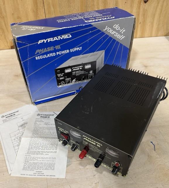 Pyramid Phase Iii Regulated Precision Dc Power Supply Model Sp-25 25 Amp Works