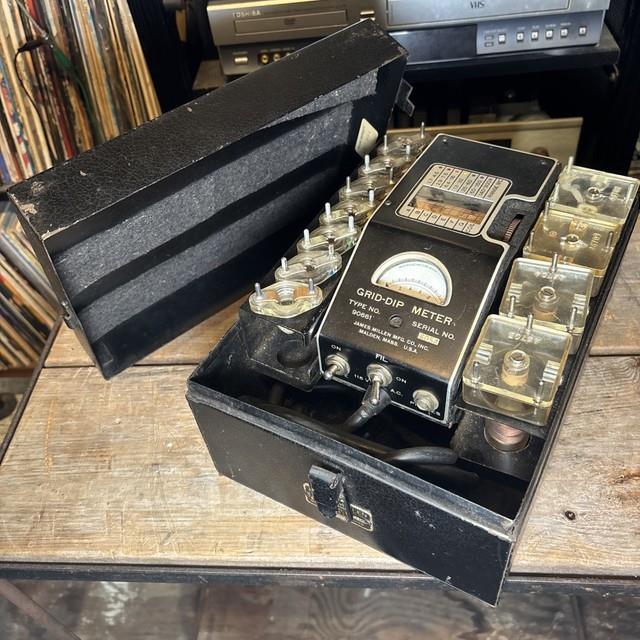 Rare James Millen 90662 Vintage Ham Radio Grid Dip Meter Lf Coils Case Complete