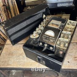 RARE James Millen 90662 Vintage Ham Radio Grid Dip Meter LF Coils Case Complete