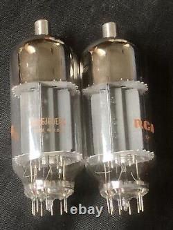 RCA 6LQ6 6JE6C NOS Ham Radio Transmitter Amplifier Tube Finals Matched Pair 1969