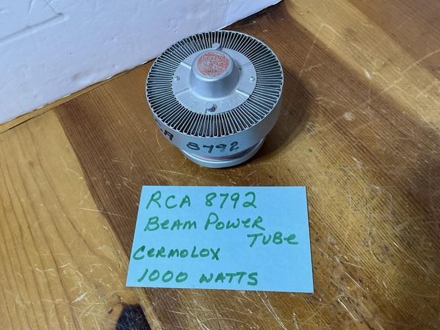 Rca Cermolox 8792 Beam Power Tube 1,000 Watt Amplifier Ham Radio Transmitter