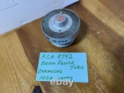 RCA CERMOLOX 8792 Beam Power Tube 1,000 Watt AMPLIFIER Ham Radio Transmitter