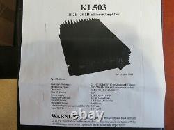 RM ITALLY KL503 25-30 MHz Amplifier