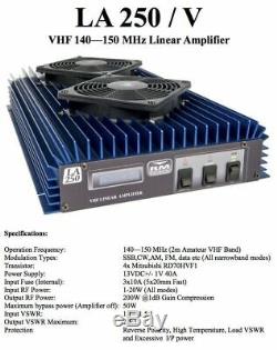 RM Italy LA 250V VHF 2 meter Linear Amplifier with Fans