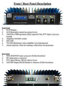 RM Italy LA 250V plus VHF 2 meter Linear Amplifier with Fans