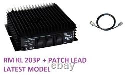 RM KL 203P AMP 100W FM 200W SSB CB HF AMPLIFIER BURNER + PREAMP Plus Patch Lead