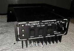 Rare Mobile Palomar TX-100 Plus linear amplifier Quad Power Tested Pre-Amp CB
