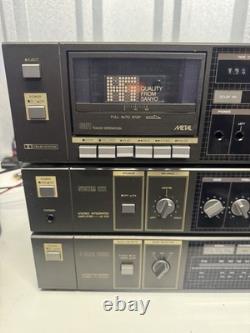 Sanyo Stereo System RD 222 Cassette Deck JT 222L LWithMWithFM Tuner JA222 Amplifier