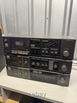 Sanyo Stereo System RD 222 Cassette Deck JT 222L LWithMWithFM Tuner JA222 Amplifier