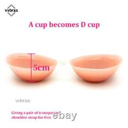 SelfAdhesive Silicone Bust Gel Backless Seamless Thick Massage Cup Bra Lot
