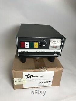 TEXAS STAR DX-400V with Fan Kit Stand TOSHIBA 2290 transistors CW Amp! NOS BNIB
