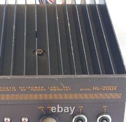 Tokyo High Power HL-200E Linear Amplifier 1.8-30MHz 200W