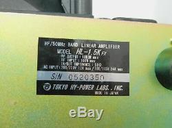 Tokyo Hy-Power HL-1.5KFX Solid State Ham Radio Amplifier (needs repair)