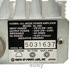 Tokyo Hy Power HL-30U 430MHz All Mode Power Amplifier Ham Radio 30w Japan