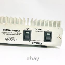 Tokyo Hy-Power HL-725D Linear Amplifier All-Mode Dual Amplifier 144MHz/430MHz 50 Tokyo Hy-Power HL-725D Linear Amplifier All-Mode Dual Amplifier 144MHz/430MHz 50