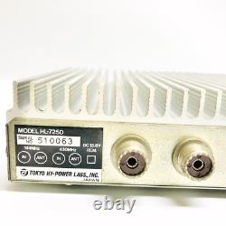 Tokyo Hy-Power HL-725D Linear Amplifier All-Mode Dual Amplifier 144MHz/430MHz 50 Tokyo Hy-Power HL-725D Linear Amplifier All-Mode Dual Amplifier 144MHz/430MHz 50